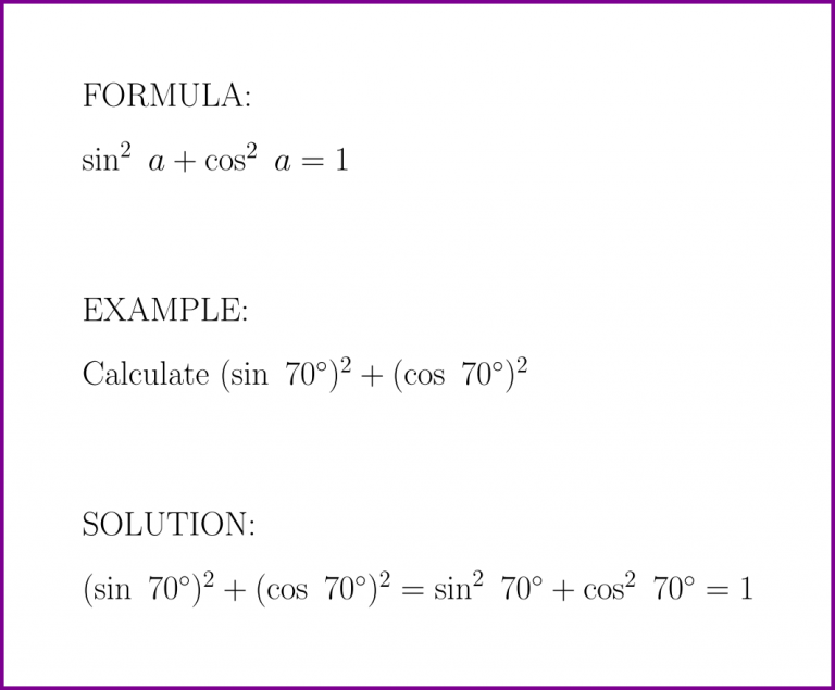 Sin 2 A Cos 2 A formula With Example LUNLUN COM